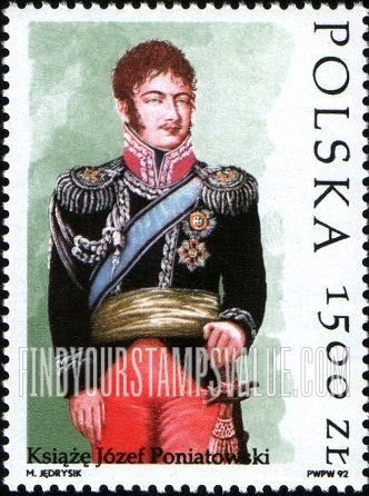 FindYourStampsValue: Order of Virtuti Militari, Bicentennial: Prince Jozef Poniatowski (1763-1813)