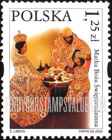 FindYourStampsValue: Depictions of the Virgin Mary: Matka Boza Swietorodzinna