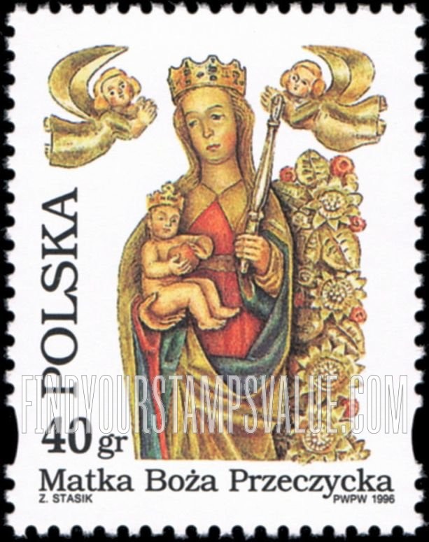 FindYourStampsValue: Madonna and Child, St. Mary’s Ascension Church, Przeczyce