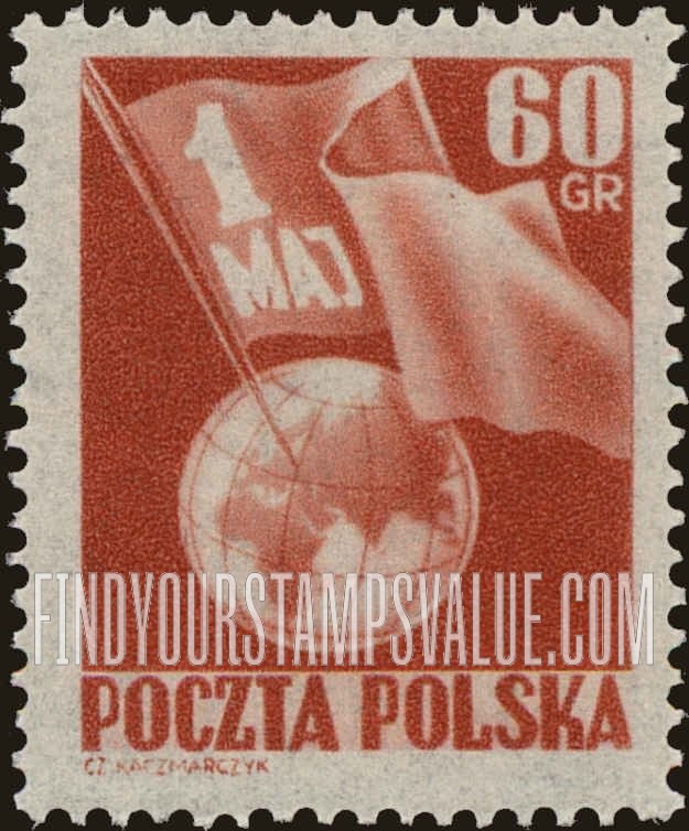 FindYourStampsValue: Flag and Globe