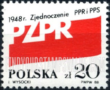 FindYourStampsValue: Unification of Polish Workers’ Unions, 40th Anniversary