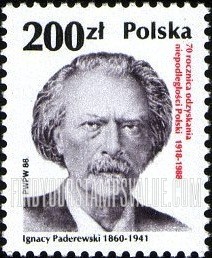 FindYourStampsValue: National Leaders: Ignacy Paderewski
