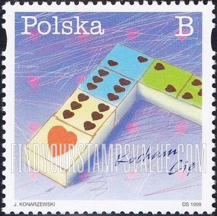 FindYourStampsValue: Love Stamps: Dominoes