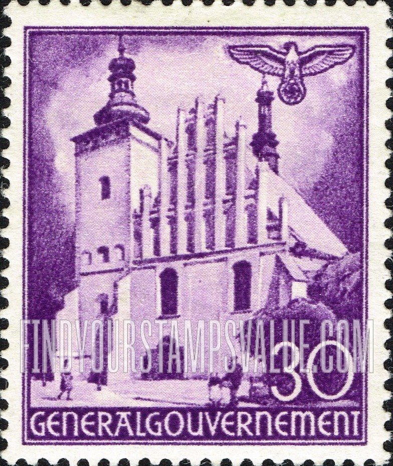 FindYourStampsValue: OCCUPATION - Church, Lublin