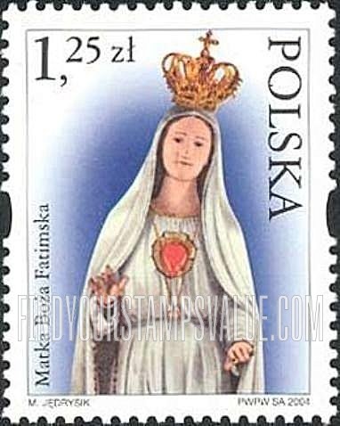 FindYourStampsValue: Depictions of the Virgin Mary: Matka Boza Fatimska