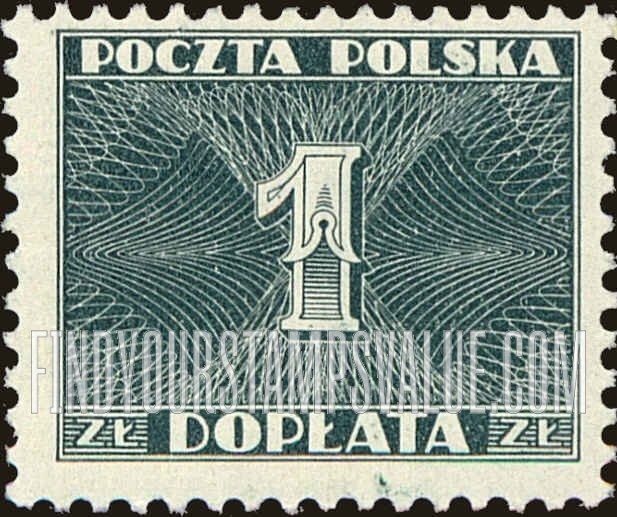 FindYourStampsValue: POSTAGE DUE - Numerals of Value