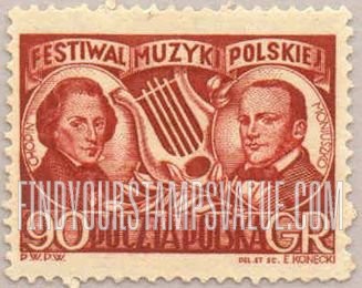 FindYourStampsValue: Frederic Chopin and Stanislaw Moniuszko