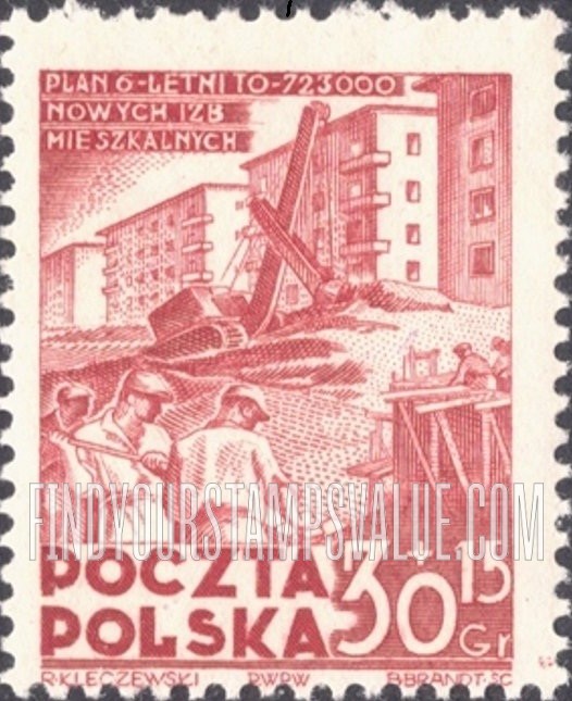 FindYourStampsValue: SEMI-POSTAL - Type of Regular Issue of 1951-52: Apartment House Construction