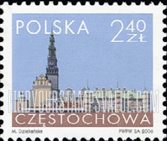 FindYourStampsValue: Convent of Jasna Gora, Czestochowa