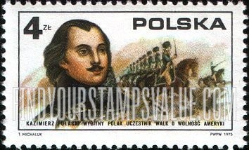 FindYourStampsValue: Casimir Pulaski (1747-1779)