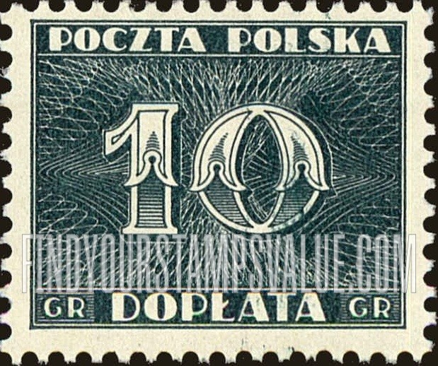 FindYourStampsValue: POSTAGE DUE - Numerals of Value