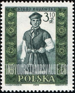 FindYourStampsValue: Regional Costumes: Man from Kujawy