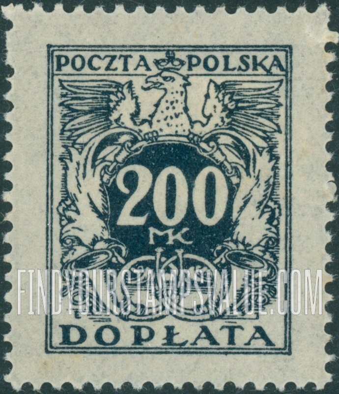FindYourStampsValue: POSTAGE DUE - Numerals of Value: Type of 1921-22 Issue