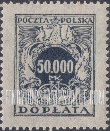 FindYourStampsValue: POSTAGE DUE - Numerals of Value: Type of 1921-22 Issue