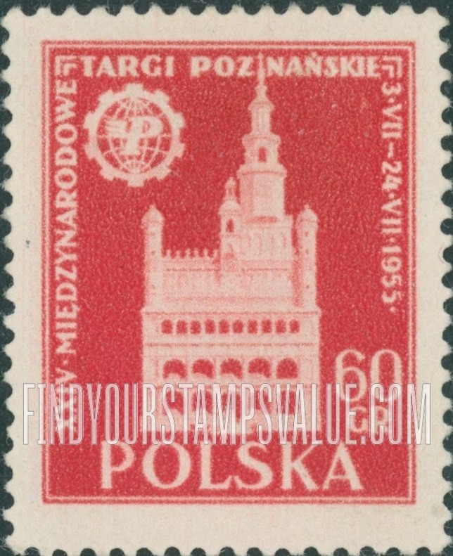 FindYourStampsValue: Poznan Town Hall and Fair Emblem
