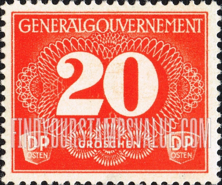 FindYourStampsValue: OCCUPATION RURAL DELIVERY - Numerals Value