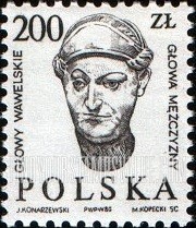 FindYourStampsValue: Wawel Heads Type of 1984-85: Man’s head