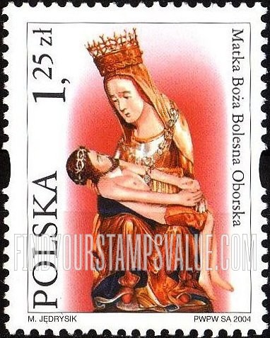 FindYourStampsValue: Depictions of the Virgin Mary: Matka Boza Bolesna Oborska