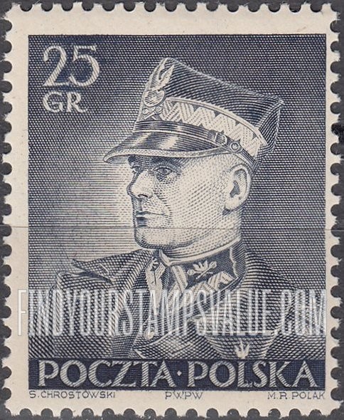 FindYourStampsValue: SEMI-POSTAL - Marshal Smigly-Rydz