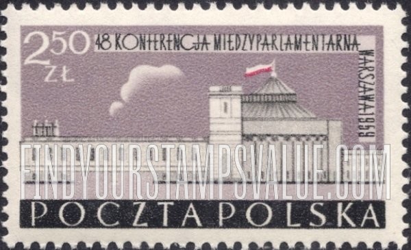 FindYourStampsValue: Sejm (Parliament) Building