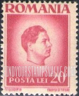 FindYourStampsValue: King Michael: Michael Types of 1945