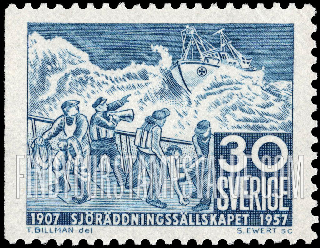 FindYourStampsValue: Ship in Distress and Lifeboat