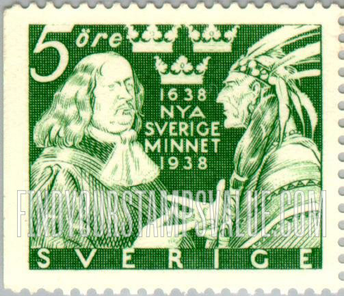 FindYourStampsValue: Johann Printz and Indian Chief