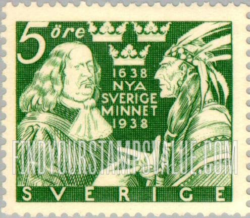 FindYourStampsValue: Johann Printz and Indian Chief