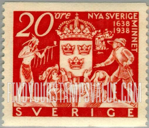 FindYourStampsValue: Symbolizing the Settlement of New Sweden