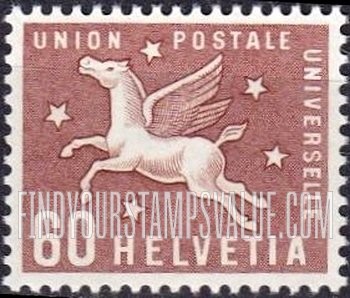FindYourStampsValue: For The International Bureau of The Universal Postal Union: Pegasus