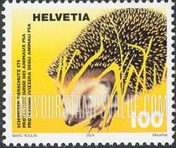 FindYourStampsValue: Federal Administration, Animal Protection: Hedgehog