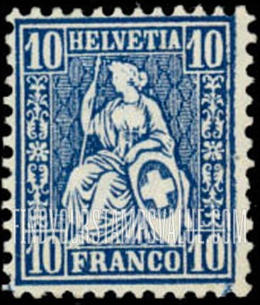 FindYourStampsValue: Federal Administration: Helvetia