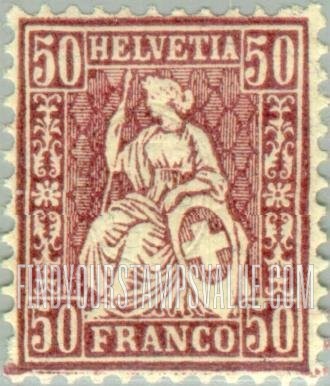 FindYourStampsValue: Federal Administration: Helvetia