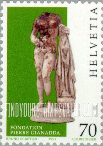 FindYourStampsValue: Federal Administration, Gallo-Roman Art, Archaeological finds: Venus of Octodurus