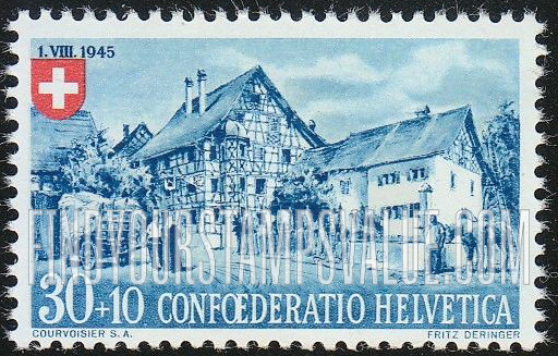 FindYourStampsValue: Semi-Postal: Frame House, Eastern Switzerland