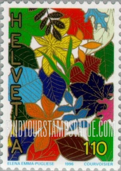 FindYourStampsValue: Federal Administration, Stamp Design Competition Winners: Leaves