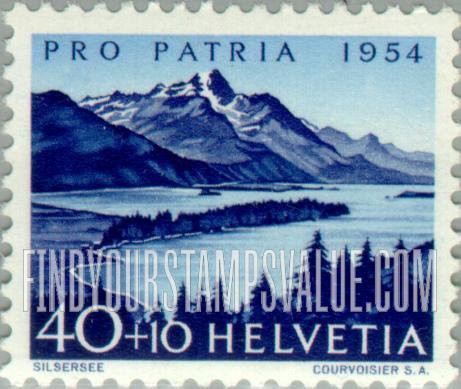 FindYourStampsValue: Semi-Postal, Views: Sils lake