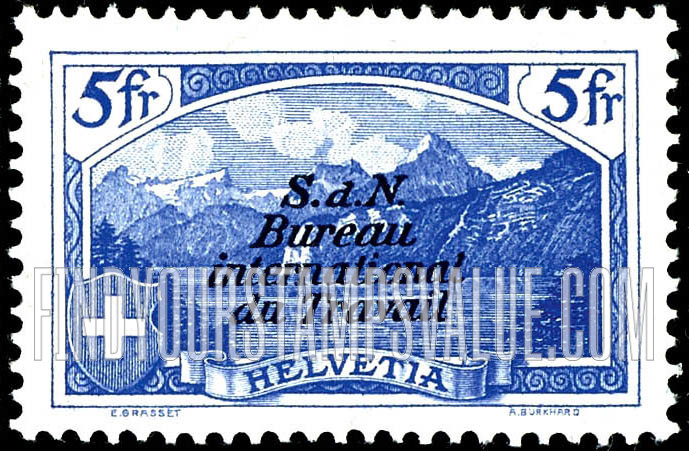 FindYourStampsValue: For The International Labor Bureau: The Rütli