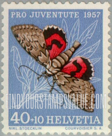 FindYourStampsValue: Semi-Postal, Insects: Red Underwing