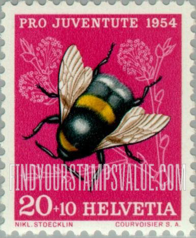 FindYourStampsValue: Semi-Postal, Insects: Bumble bee