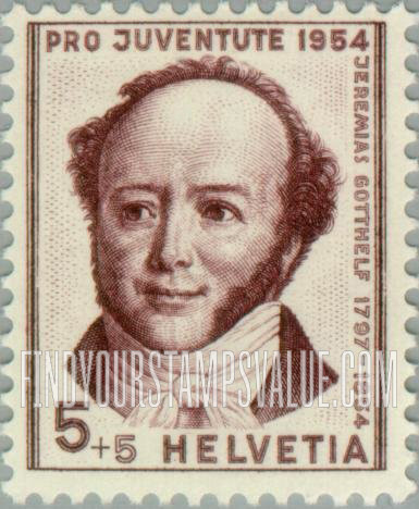 FindYourStampsValue: Semi-Postal: Jeremias Gotthelf