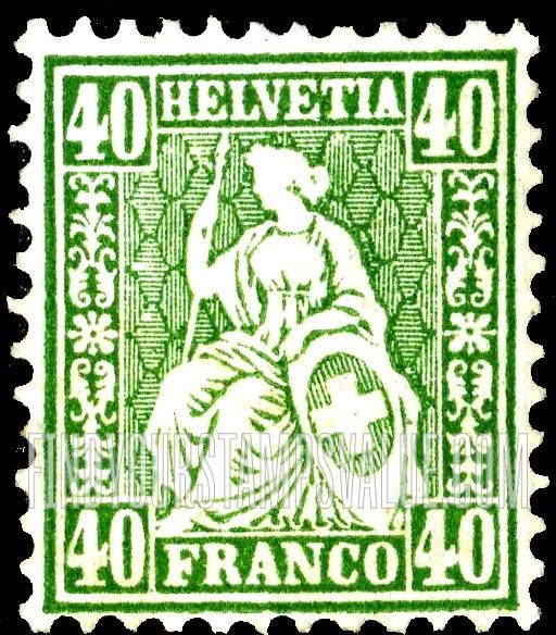 FindYourStampsValue: Federal Administration: Helvetia