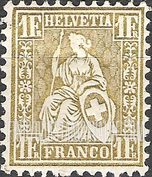 FindYourStampsValue: Federal Administration: Helvetia