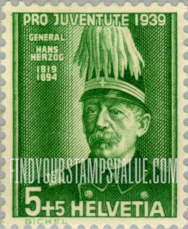 FindYourStampsValue: Semi-Postal: Hans Herzog
