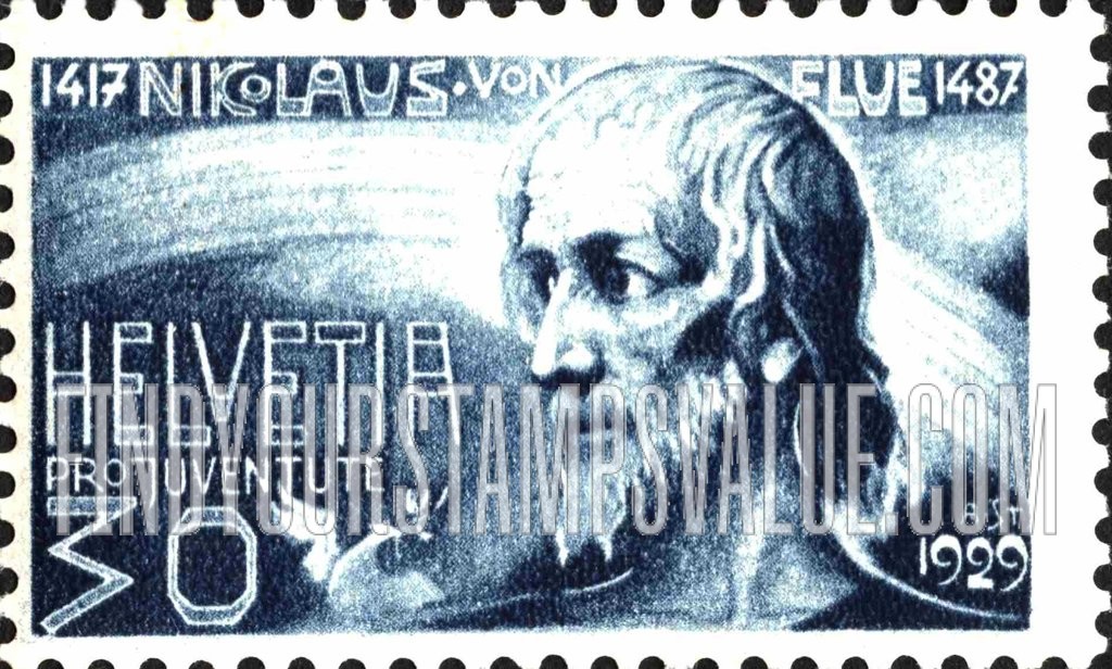 FindYourStampsValue: Semi-Postal: Nicholas von der Flüe