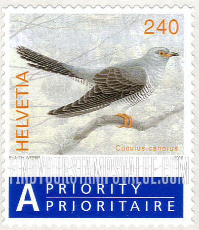 FindYourStampsValue: Federal Administration: Cuculus Canorus