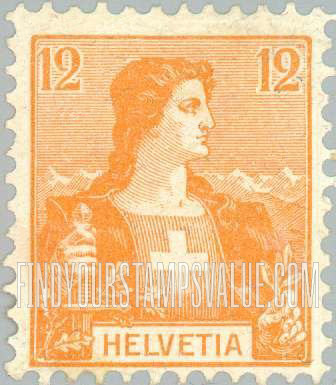 FindYourStampsValue: Federal Administration: Helvetia