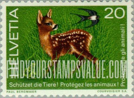 FindYourStampsValue: Federal Administration: Fawn, Frog and Swallow