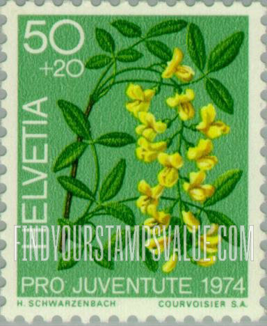 FindYourStampsValue: Semi-Postal: Laburnum