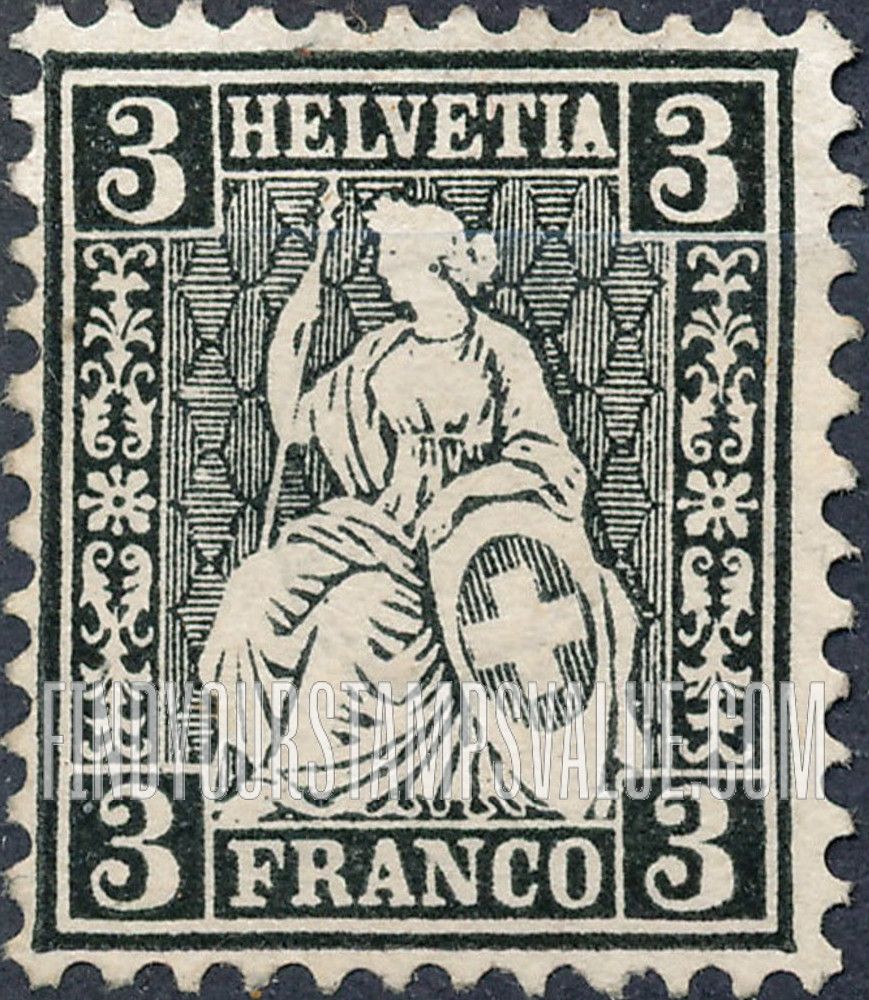 FindYourStampsValue: Federal Administration: Helvetia